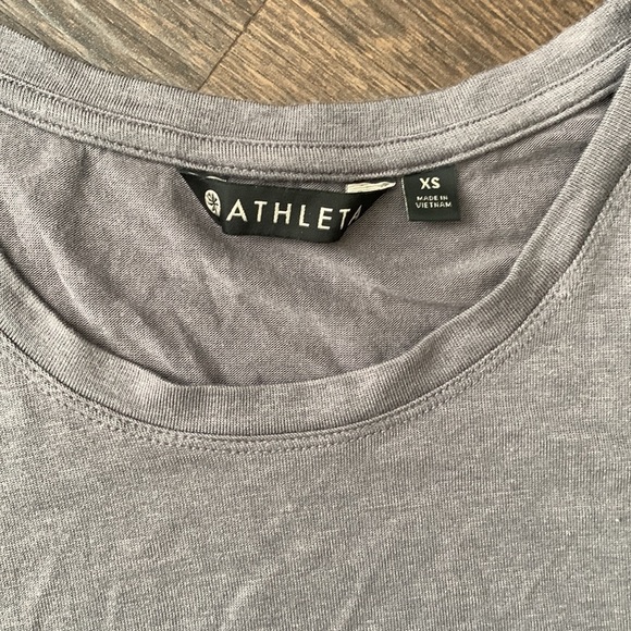 Athleta gray side ruched tank top size XS - Picture 3 of 5